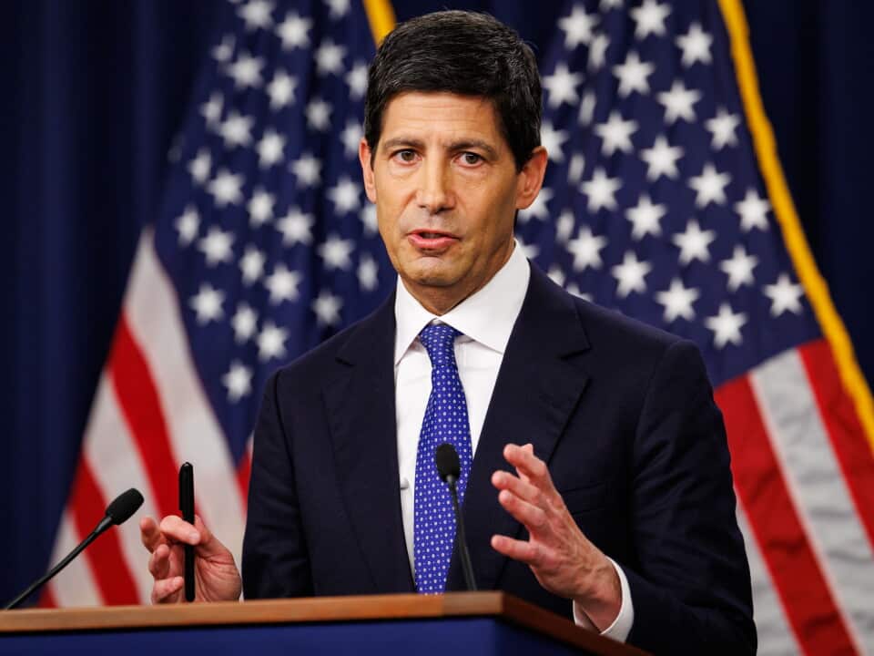 Federal Reserve Chairman Kevin Warsh holds a press conference at the Board of Governors of the Federal Reserve System on September 16, 2026 in Washington, D.C.