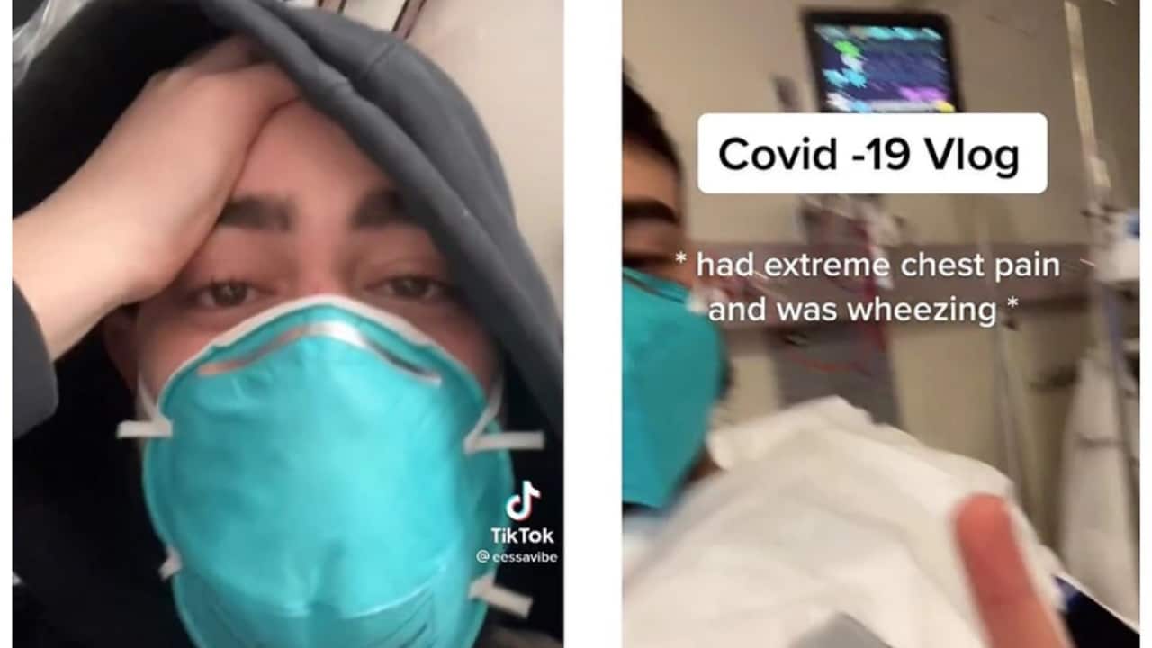 Eessa Abdallah ended up in hospital struggling to breathe.