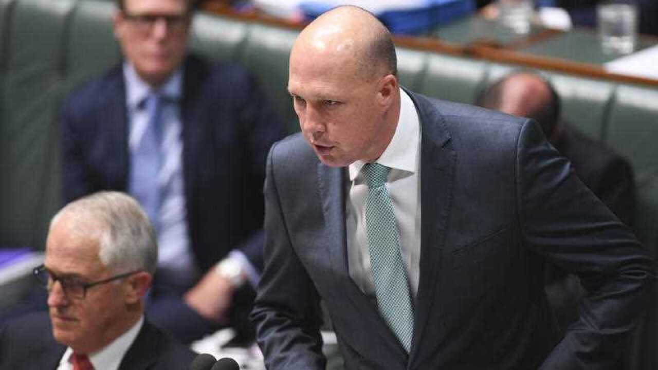 Home Affairs Minister Peter Dutton.