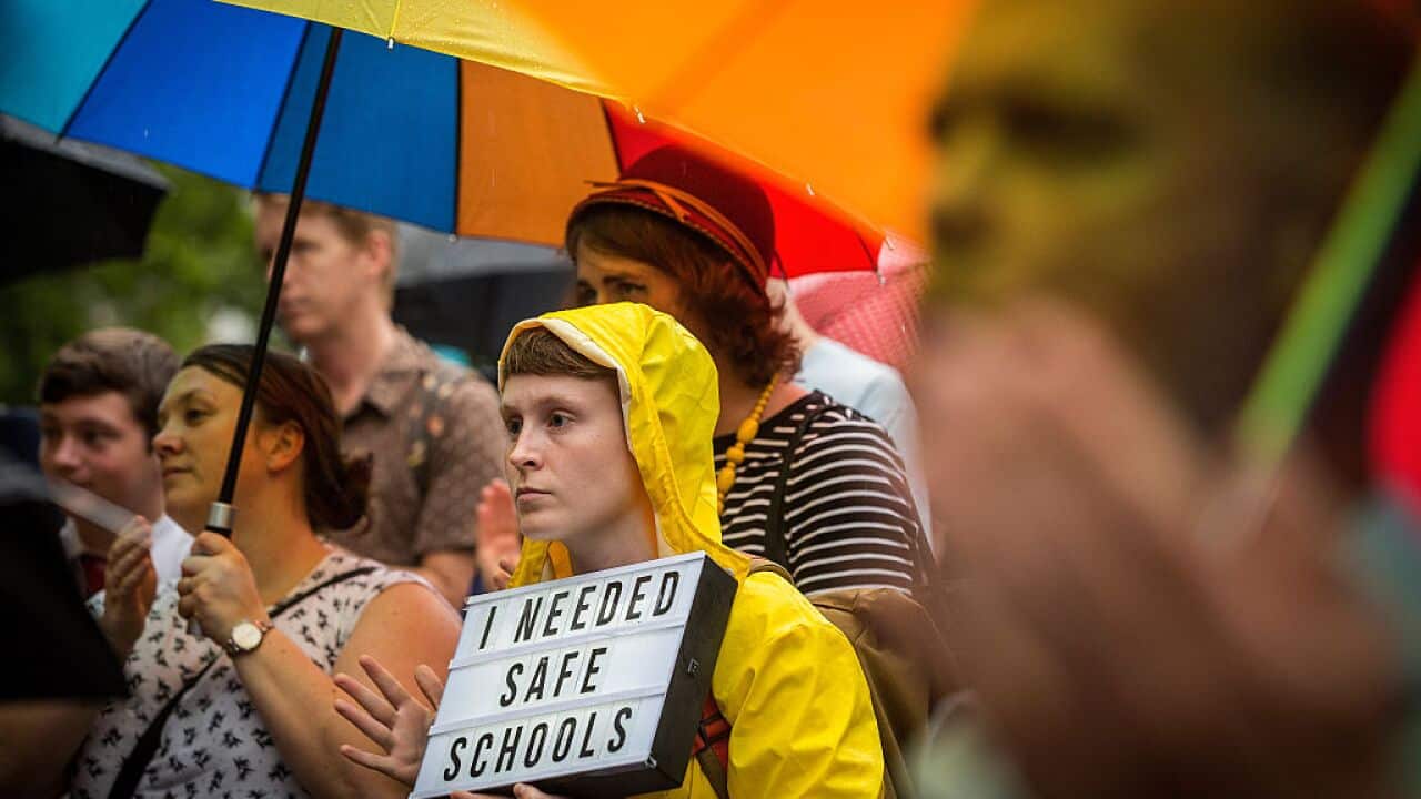 Hands Off Safe Schools Rally
