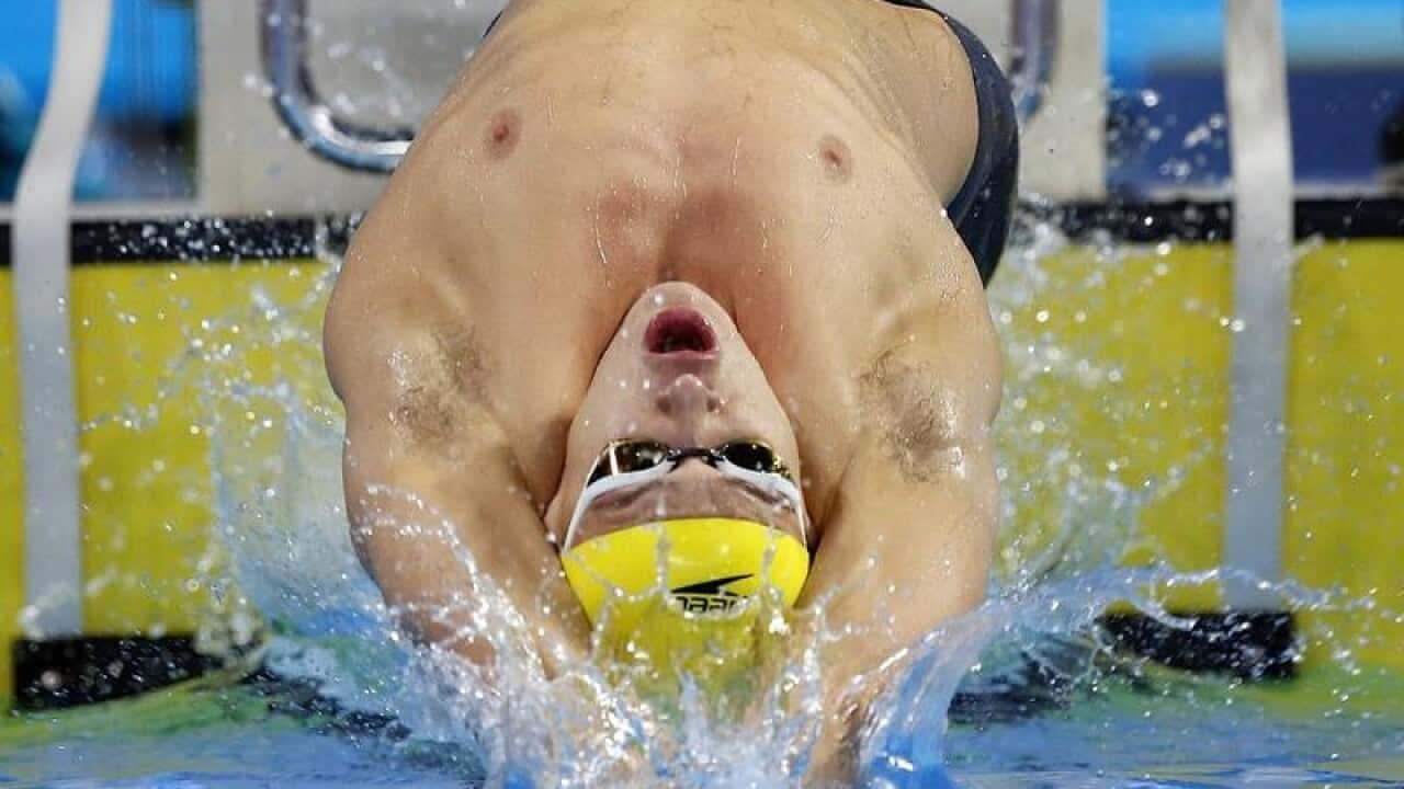 Australian swimmer Mitch Larkin