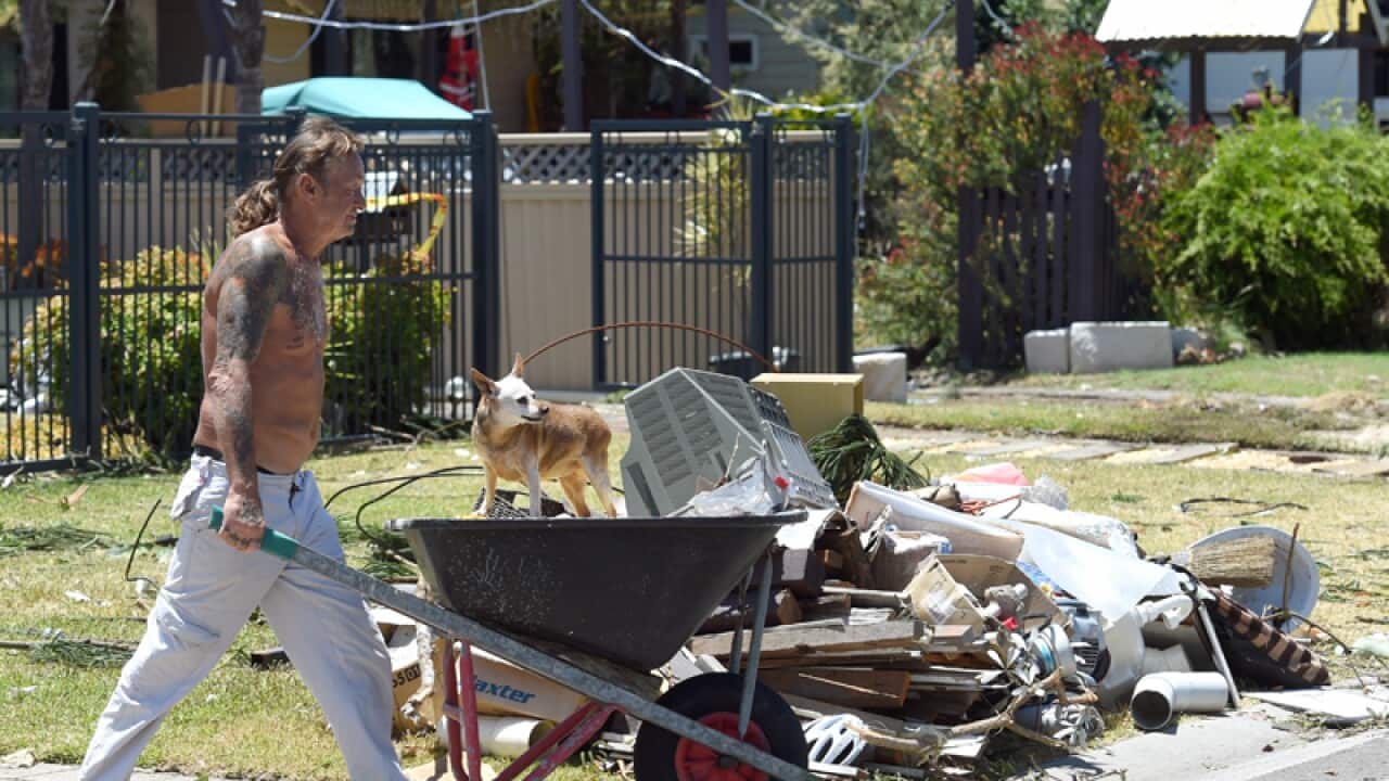 Damage homes in Kurnell