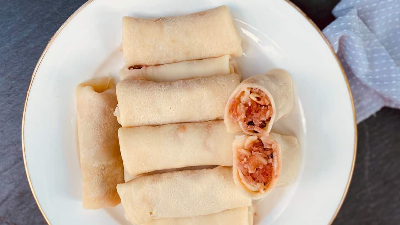 Indian coconut pancakes 