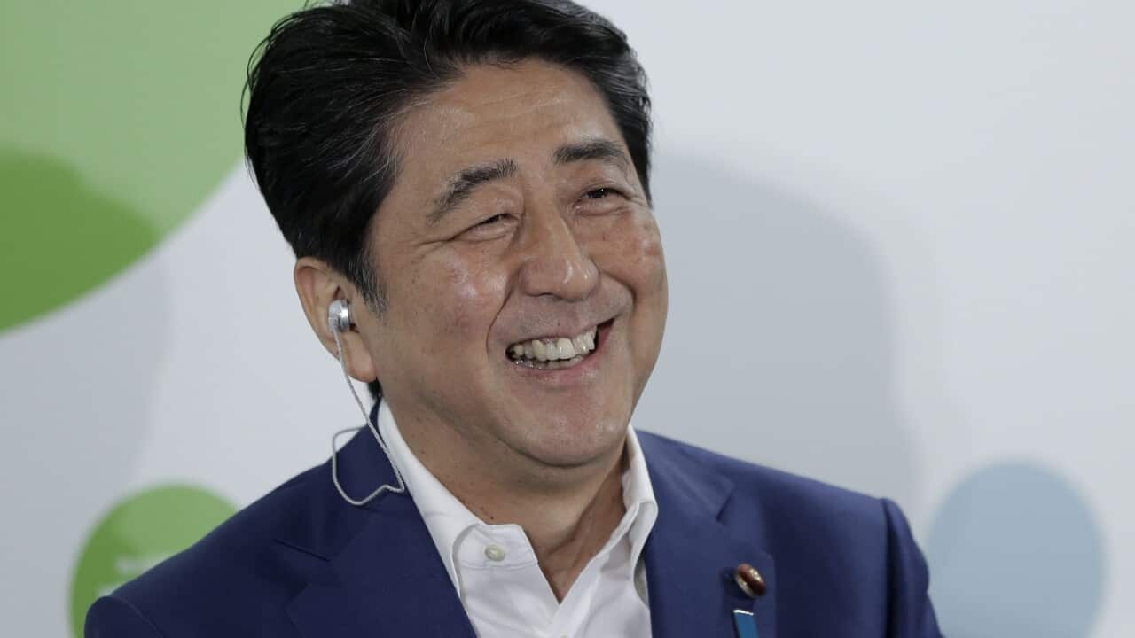 Japanese Prime Minister and the ruling Liberal Democratic Party President Shinzo Abe.