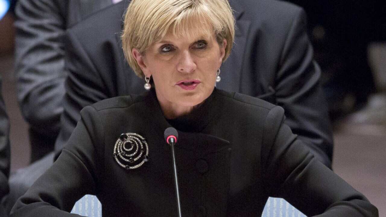 Australian Foreign Minister Julie Bishop