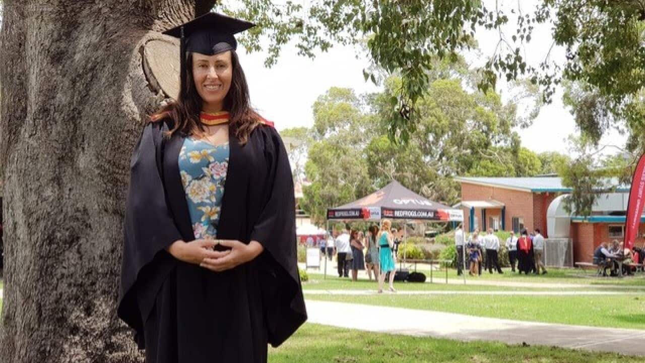 Monica at her graduation