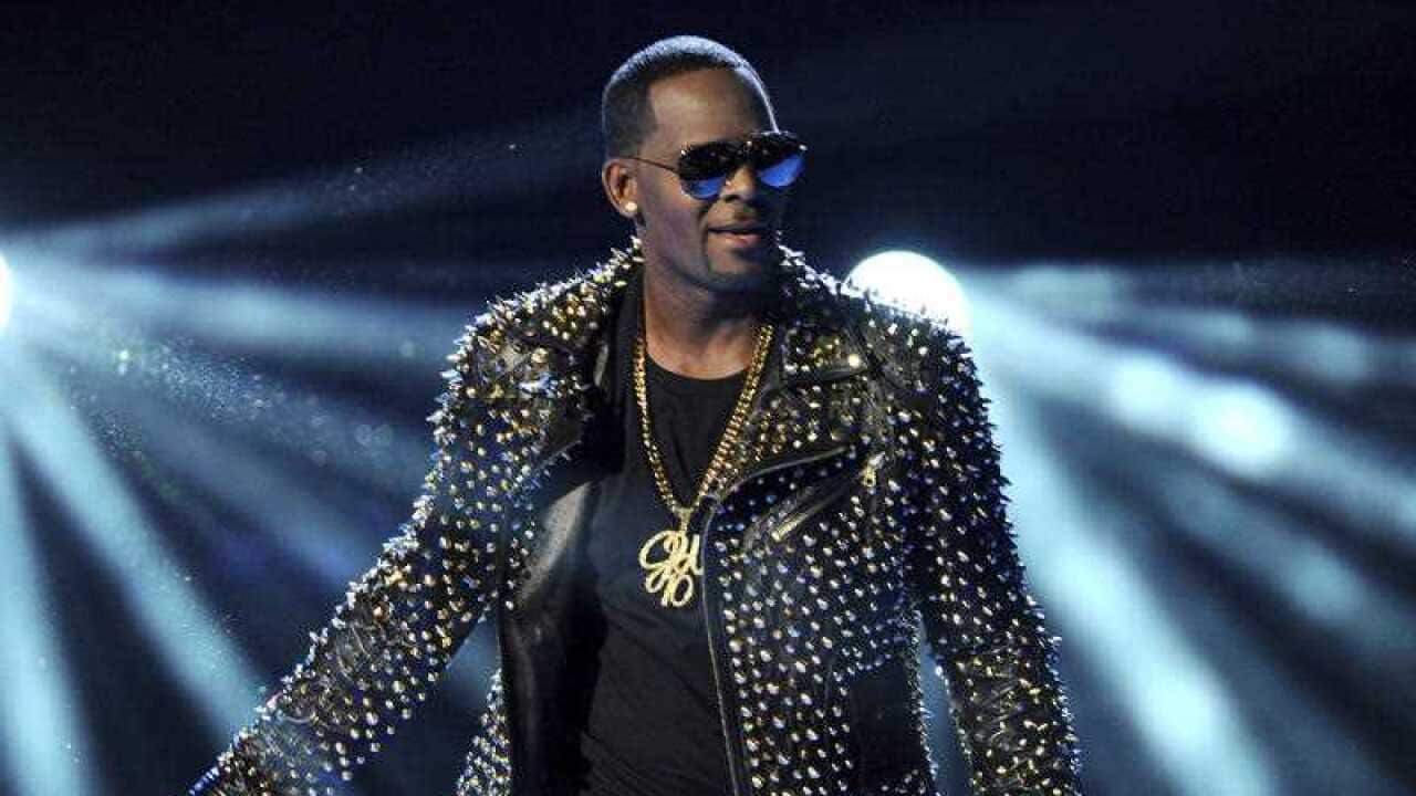 R. Kelly performs at the BET Awards in Los Angeles.
