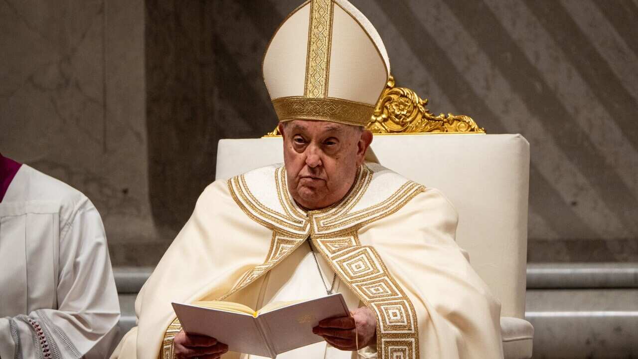 Pope Francis presides over First Vespers in Vatican - 01 Feb 2025
