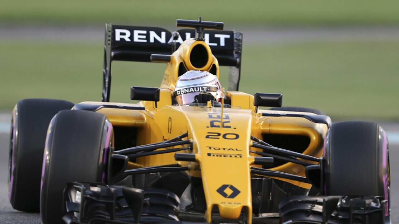 Renault driver Kevin Magnussen of Denmark