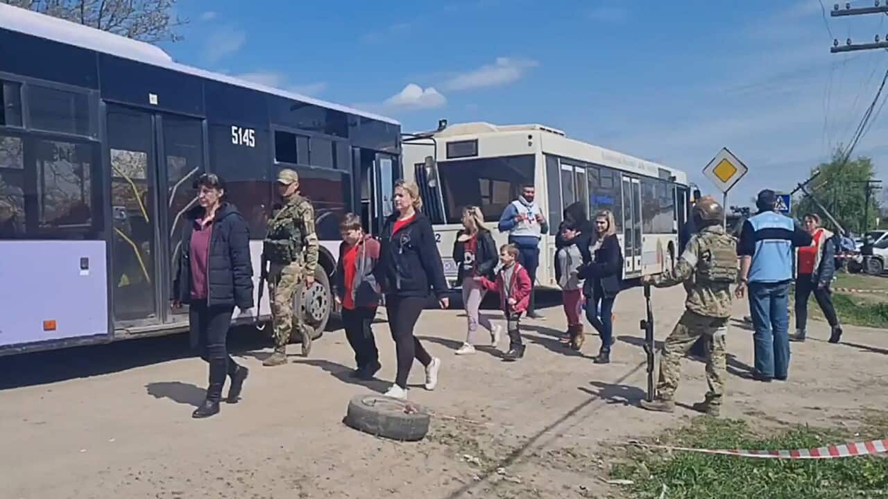 Ukraine: Evacuation of civilians from Azovstal iron and steel works