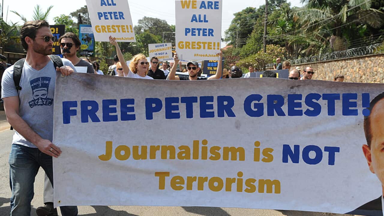 Journalists protest in Kenya