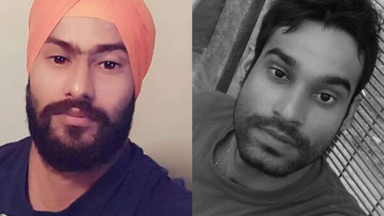 Manjit Singh (left) and Ravinder Singh (right) - the two Punjabi men detained at Manus Island detention centre