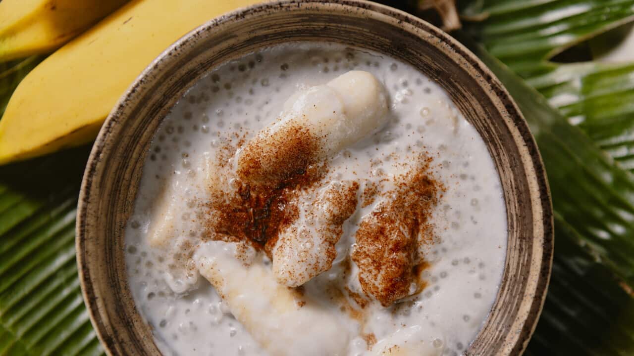 Cambodian bananas in coconut milk