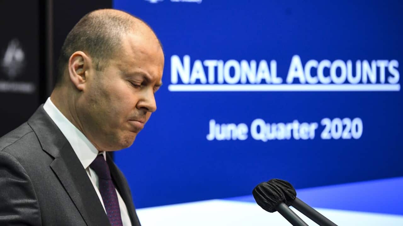 Australian Treasurer Josh Frydenberg explains the National Accounts figures