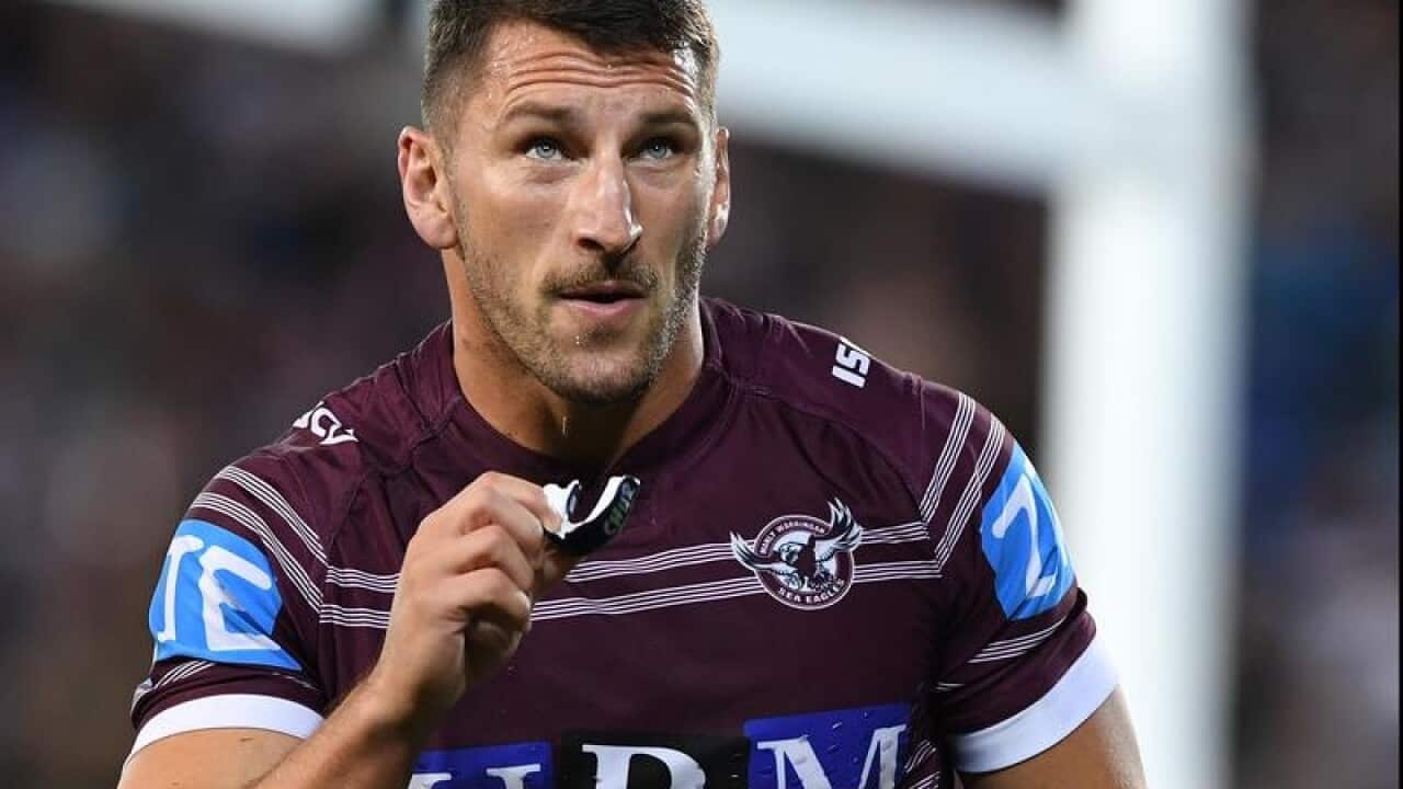 Manly Sea Eagles backrower Lewis Brown