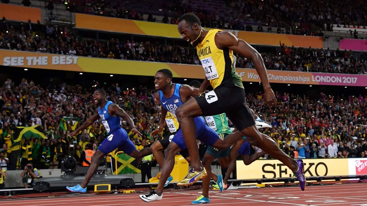 Usain Bolt beaten by Justin Gatlin in 100m final.