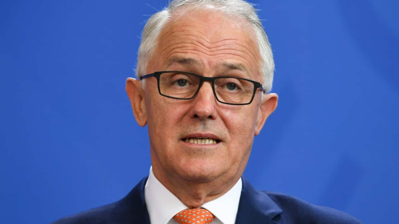 Prime Minister Malcolm Turnbull ... playing down ads