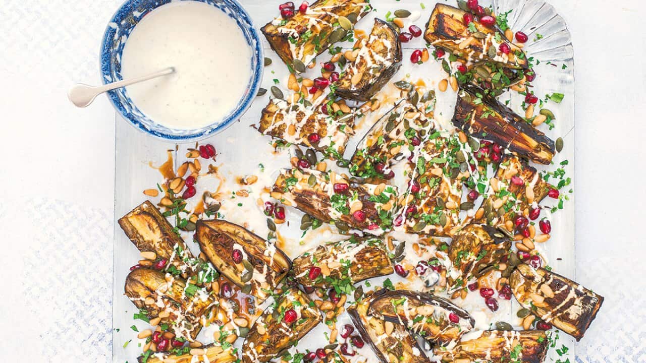 Cumin-roasted aubergine