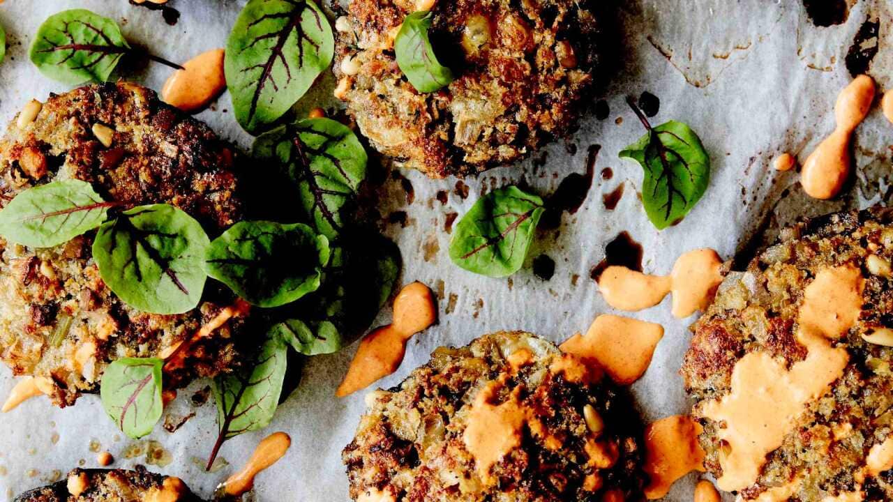 Roast portobello mushrooms