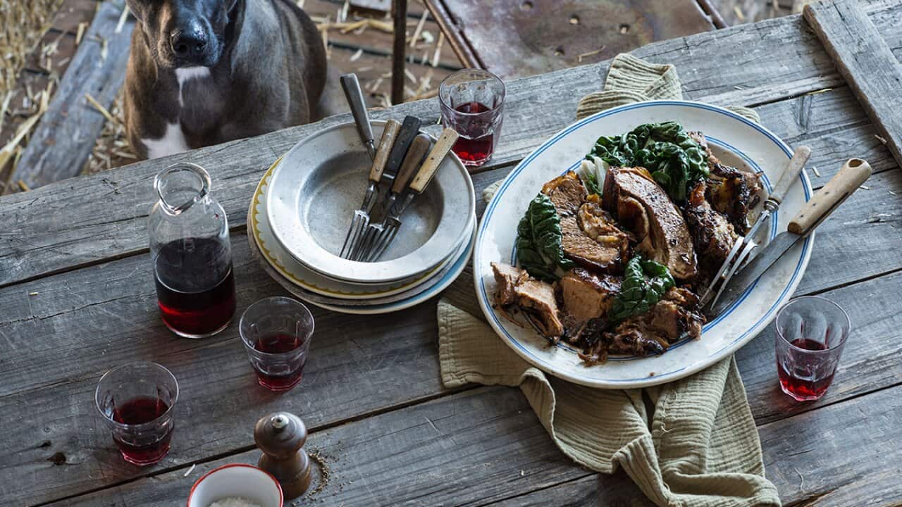 Slow roasted beef brisket