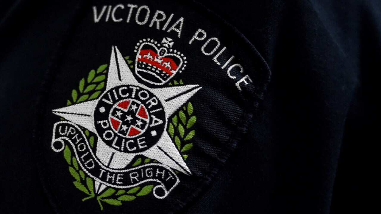 A Victorian Police badge