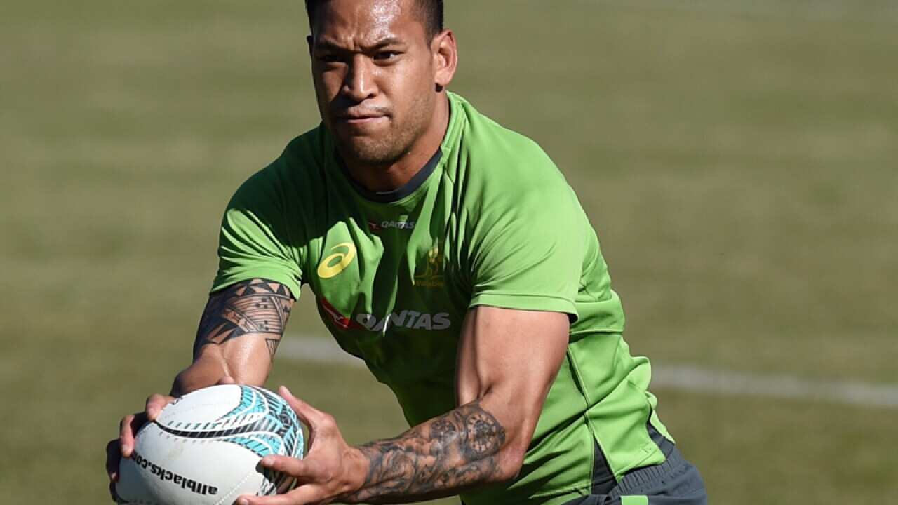 Australian rugby union player Israel Folau