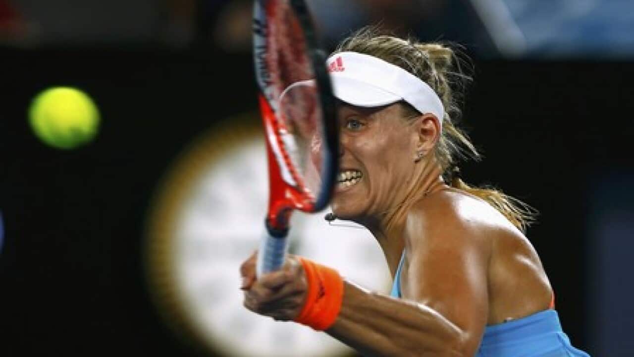 Kerber cleans up Pliskova to race into round four