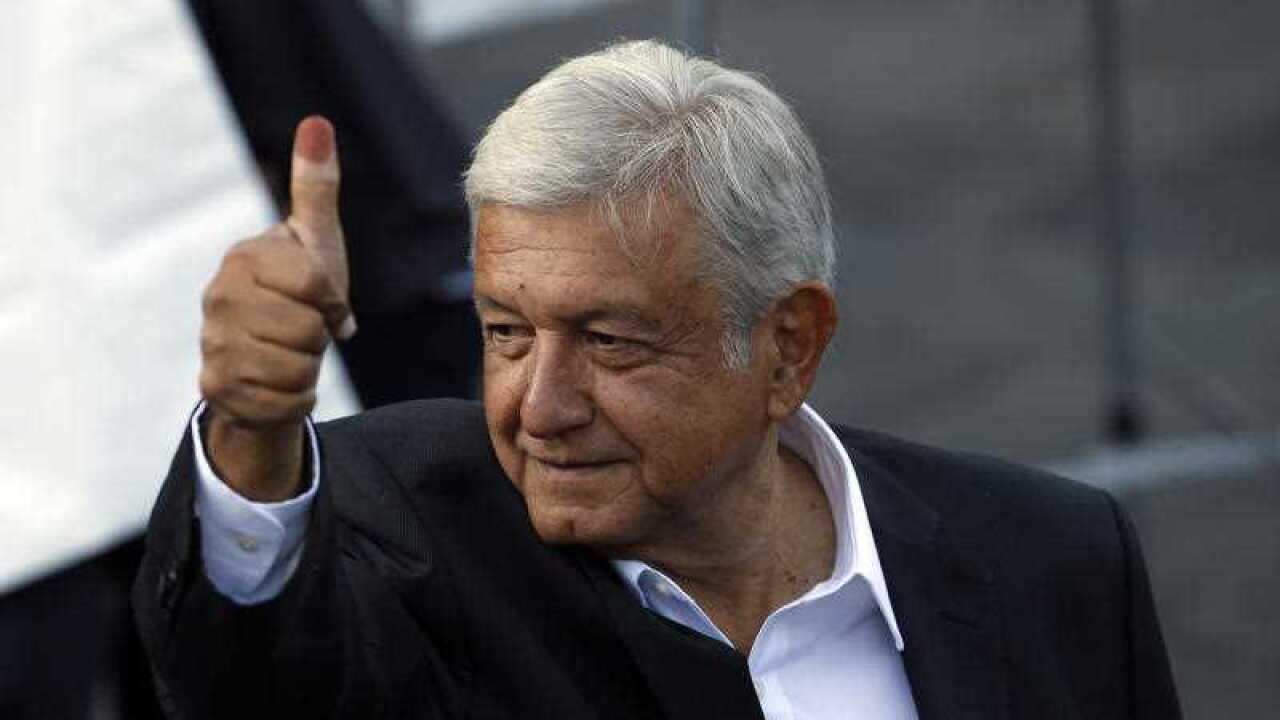 Presidential candidate Andres Manuel Lopez Obrador has won by a large margin.