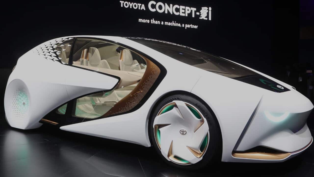 Toyota's Concept-i car at the CES tech show