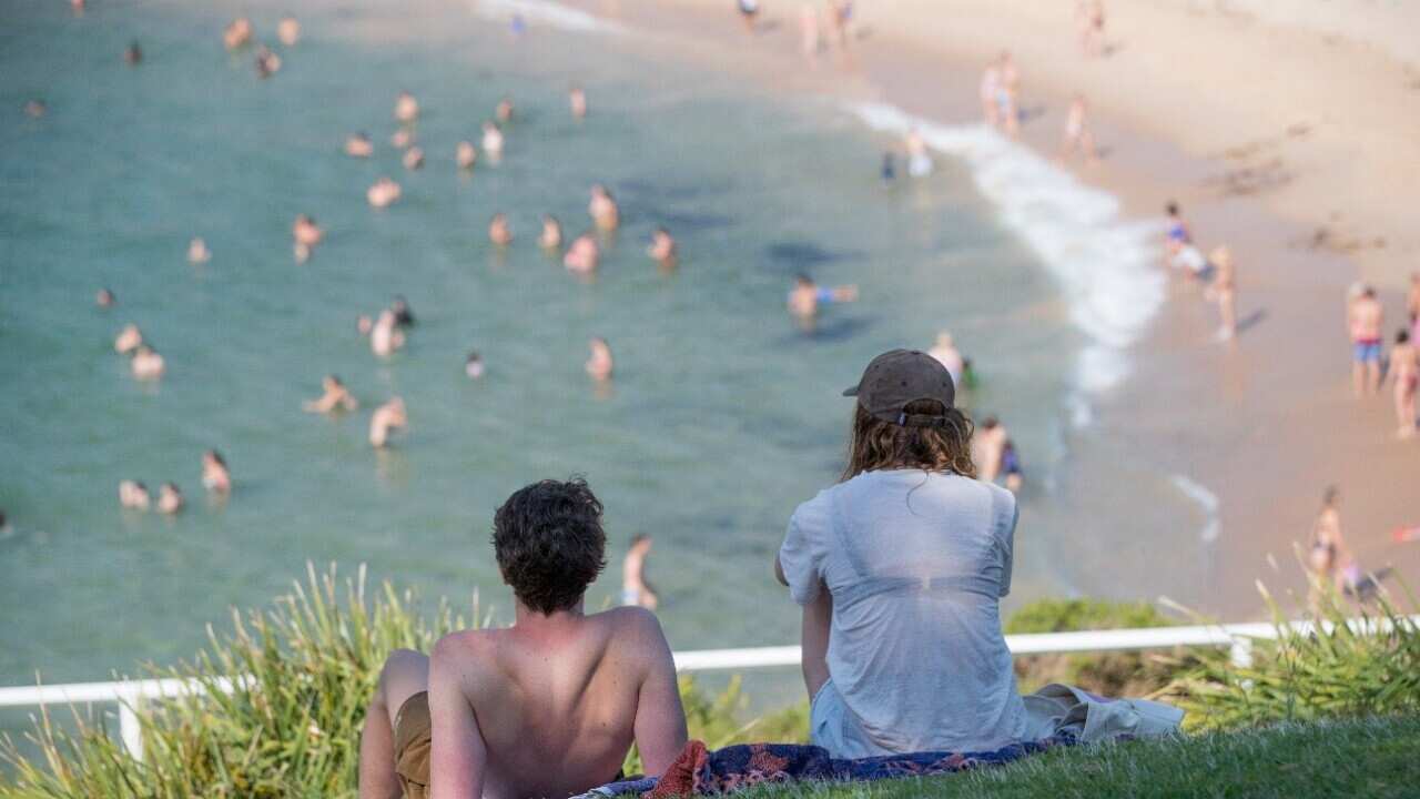 People at Coogee beach in Sydney, Saturday, December 9 2023. AAP.jpg