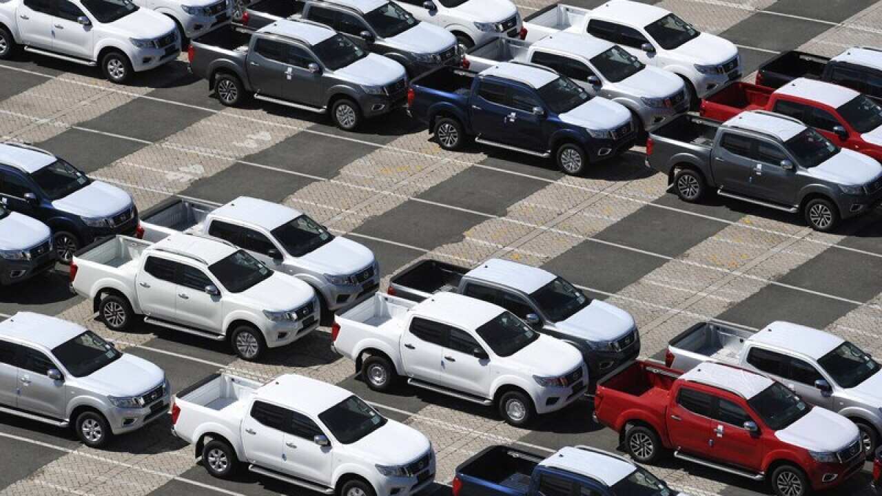Imported cars at the Port of Brisbane
