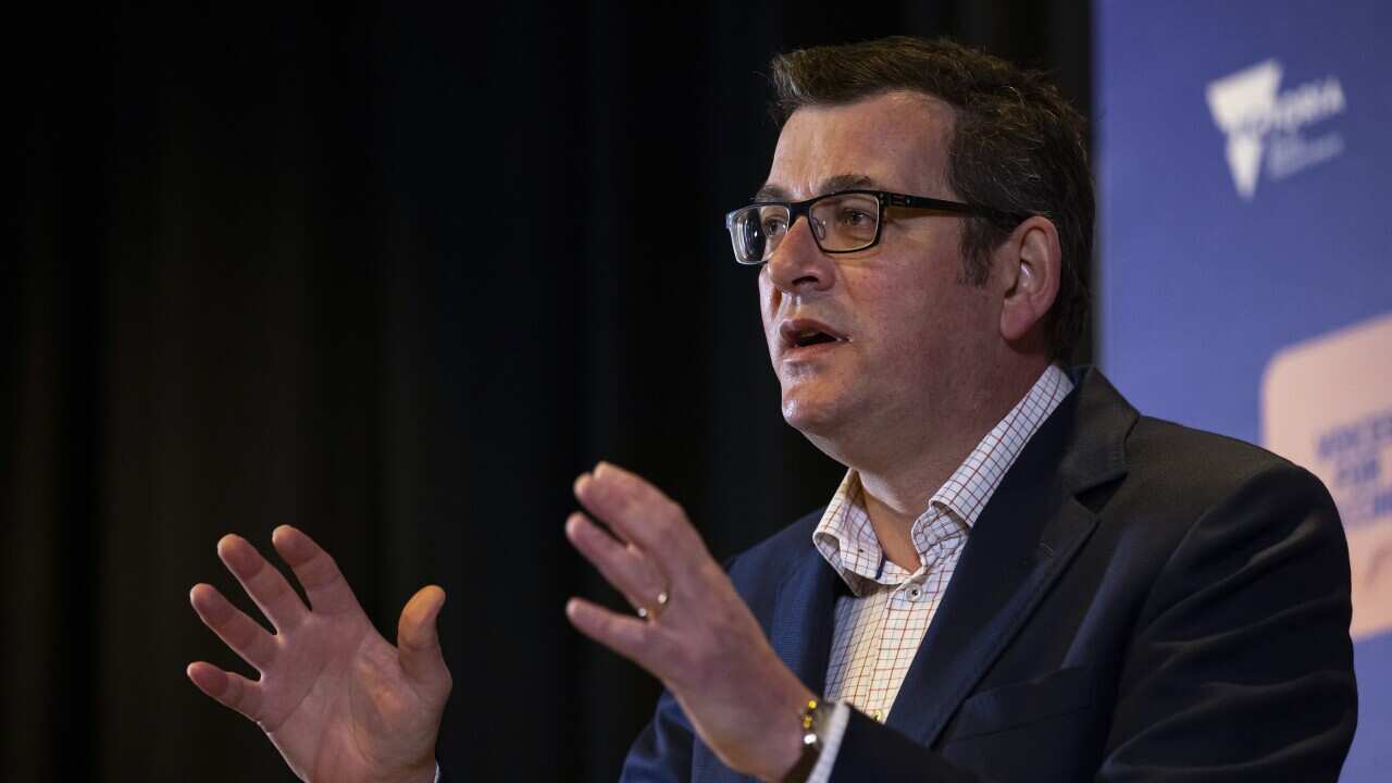 Victorian Premier Daniel Andrews addresses the media during a press conference in Melbourne, Tuesday, August 31, 2021.