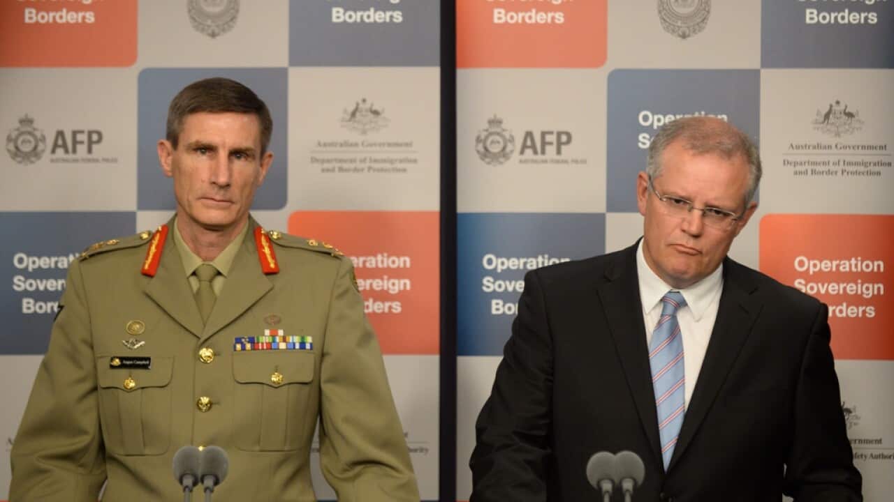 Angus Campbell and Scott Morrison