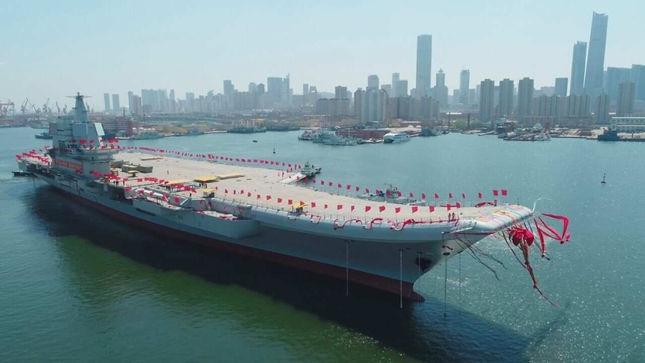 First China-made aircraft carrier starts sea trials