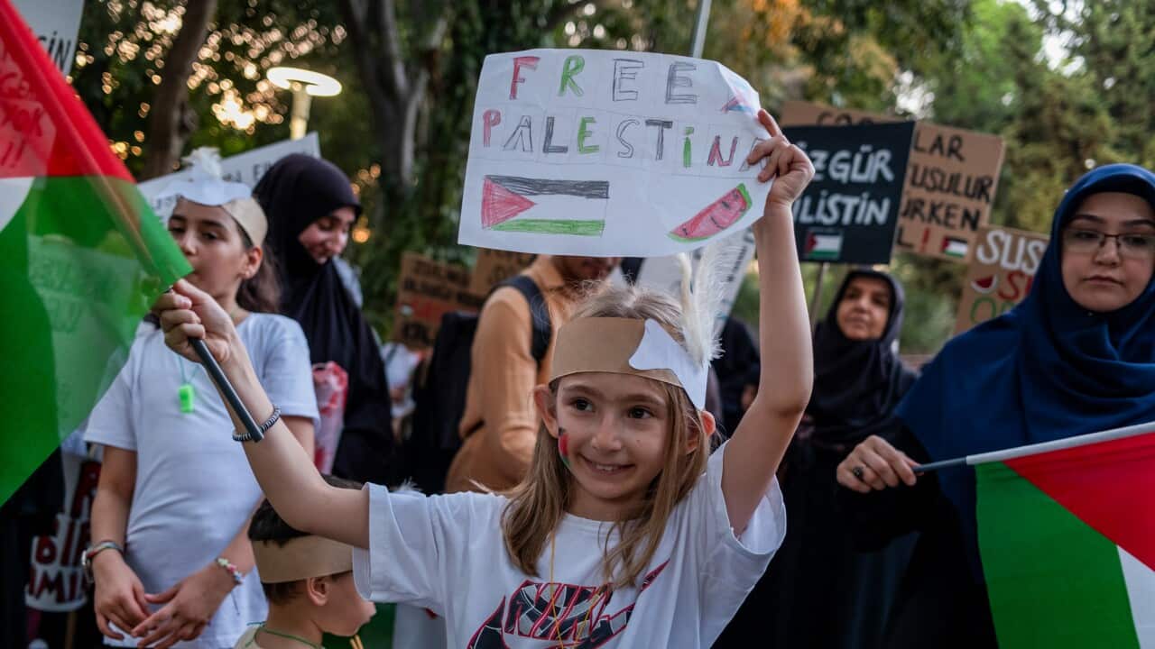 Gaza protest in Izmir, Turkey - 27 Jul 2025