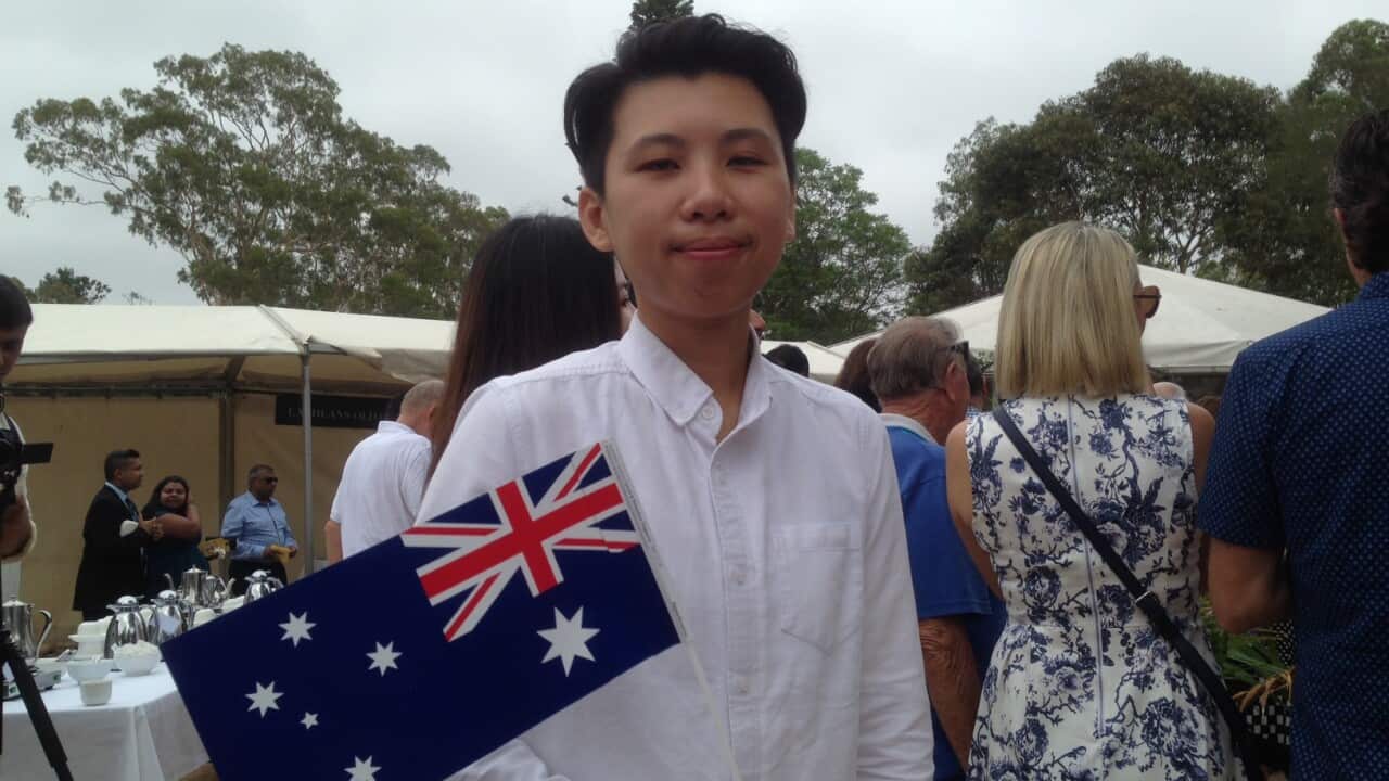Came all the way from Guangzhou, Ngan Ka Yee, a graduate of Finance became an Australian citizen today at Parramatta.