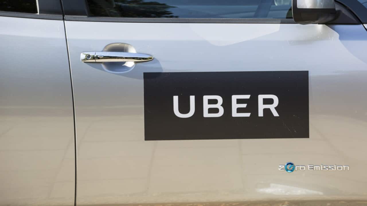 Uber car, as the company has been given the green light