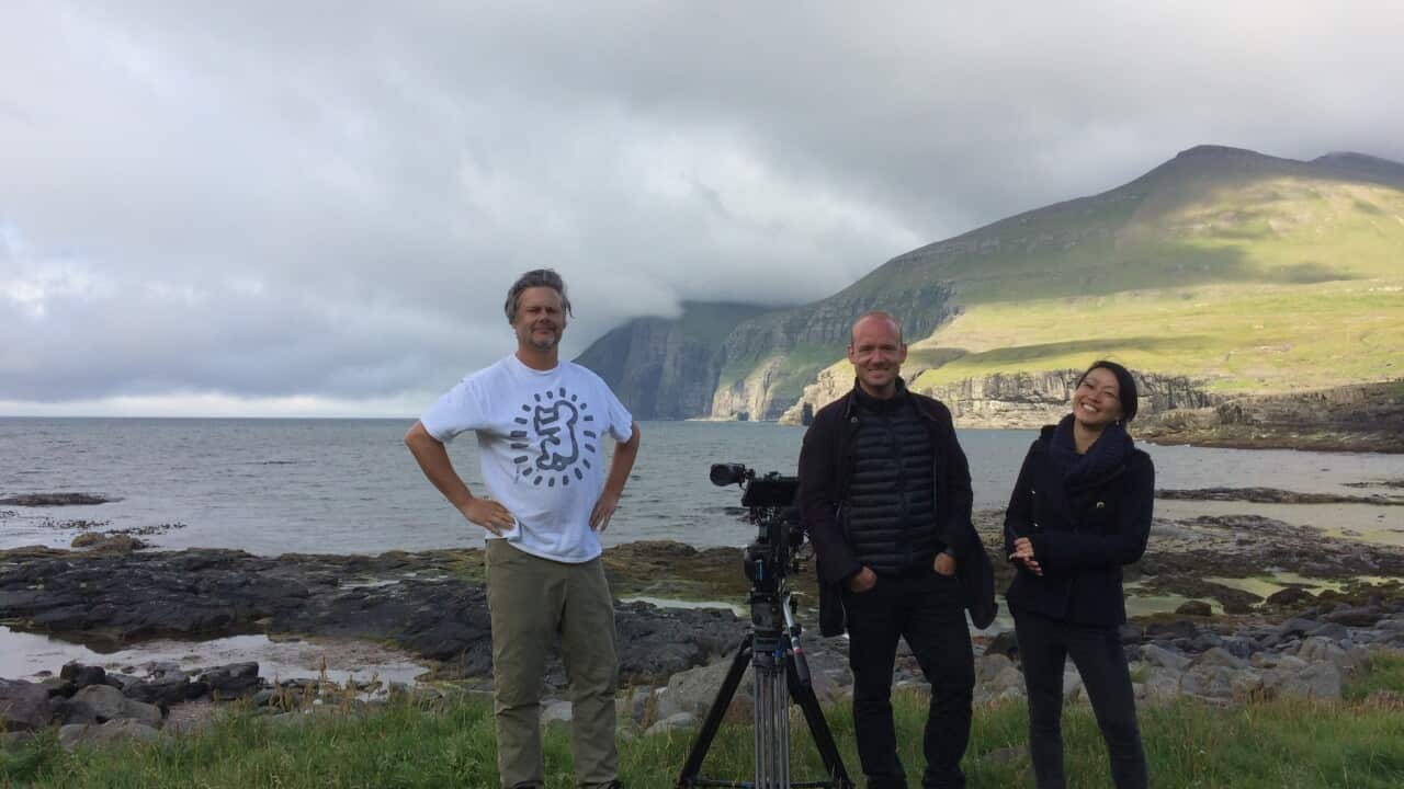 Dateline's crew in the Faroe Islands.