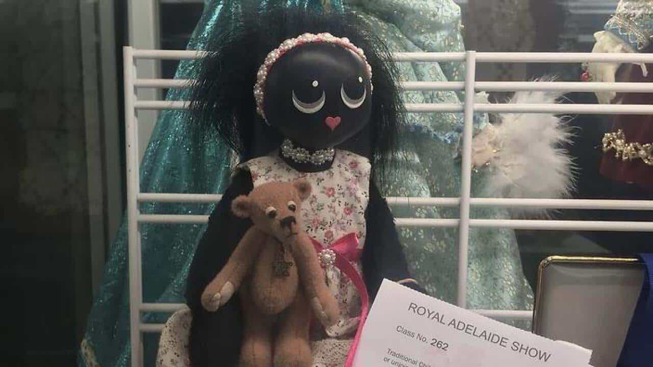 One of the dolls removed from display at the Royal Adelaide Show.