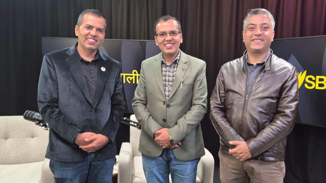Entrepreneurs from Nepal (from left to right): Ram Rimal, Laxman Rimal, and Niraj Khanal.