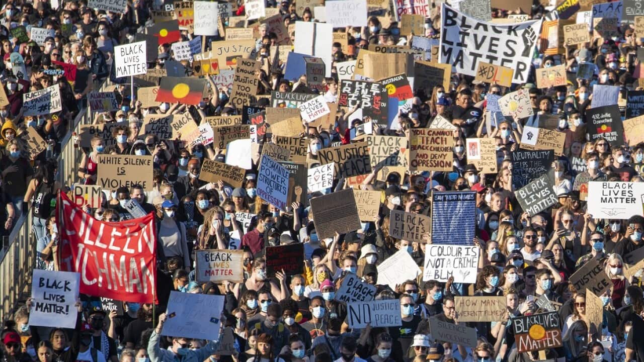 Thousands of people attended the Black Lives Matter rally in Brisbane, calling for action on Indigenous deaths in custody.