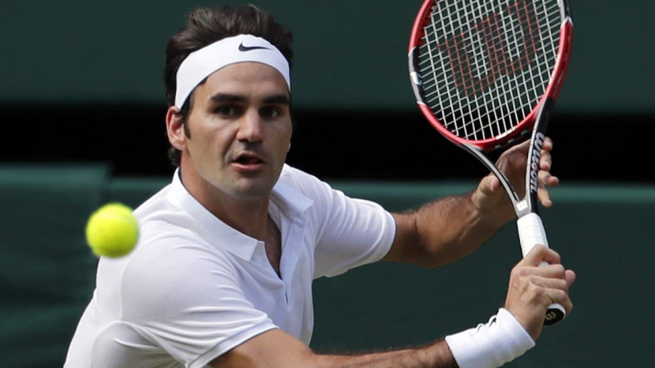 Swiss tennis player Roger Federer