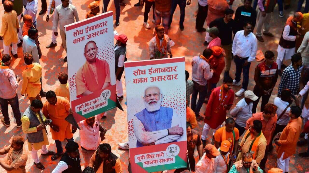 BJP victory celebration