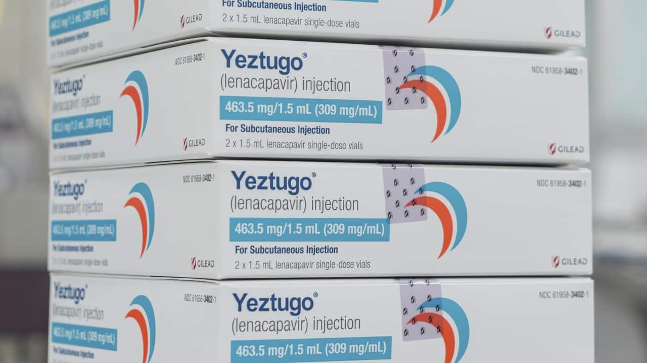 Stacks of Yeztugo medicine boxes.