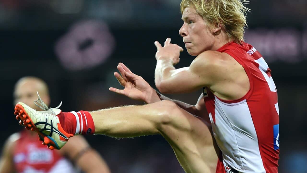 Isaac Heeney of the Swans.