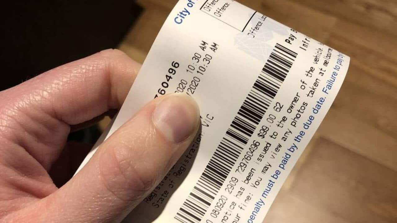 Melbourne doctor Katarina Arandjelovic's parking fine.