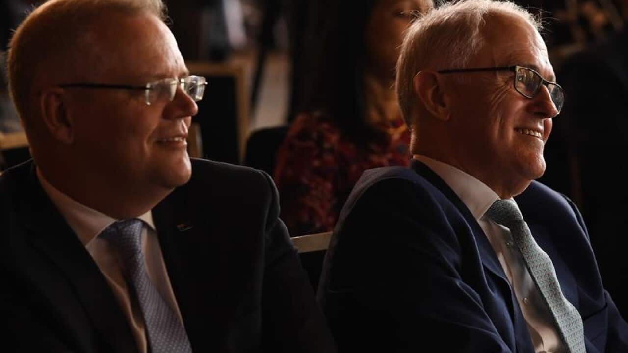 Prime Minister Malcolm Turnbull (right) and Treasurer Scott Morrison.