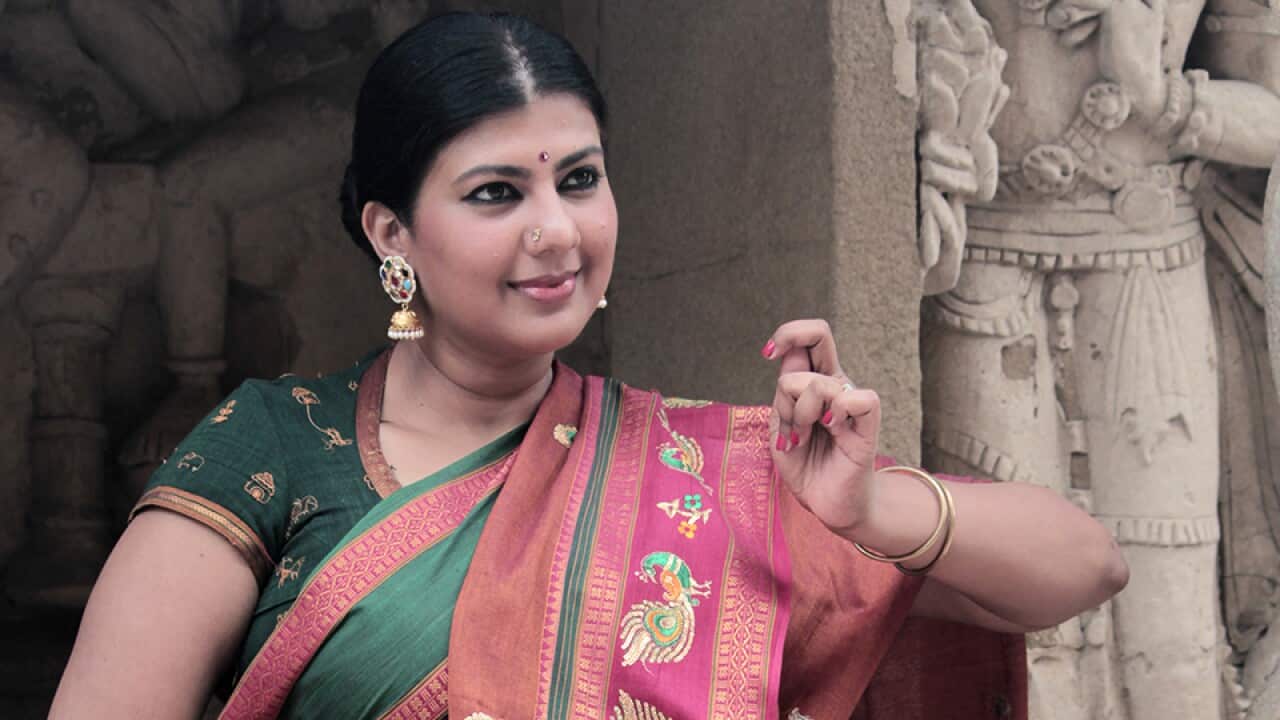 Actress, TV anchor, and renowned Bharathanatyam dancer Swarnamalya