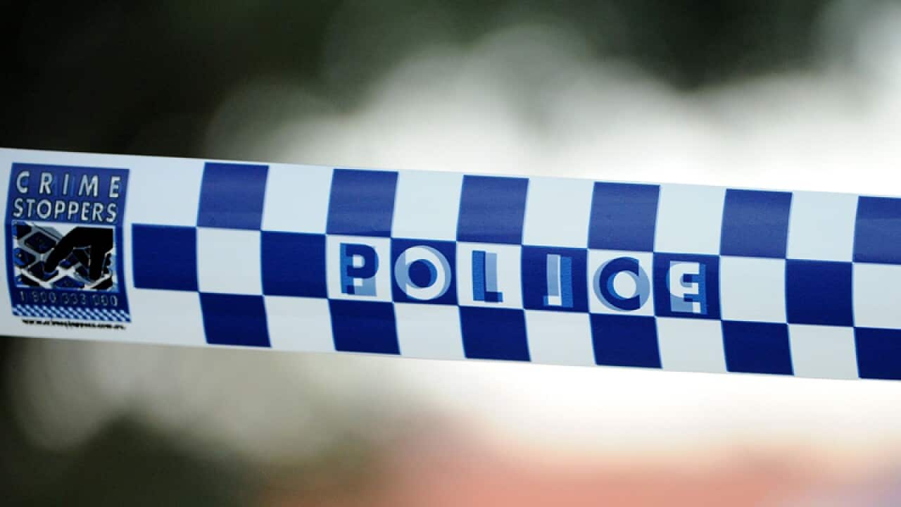 Police tape outside a home