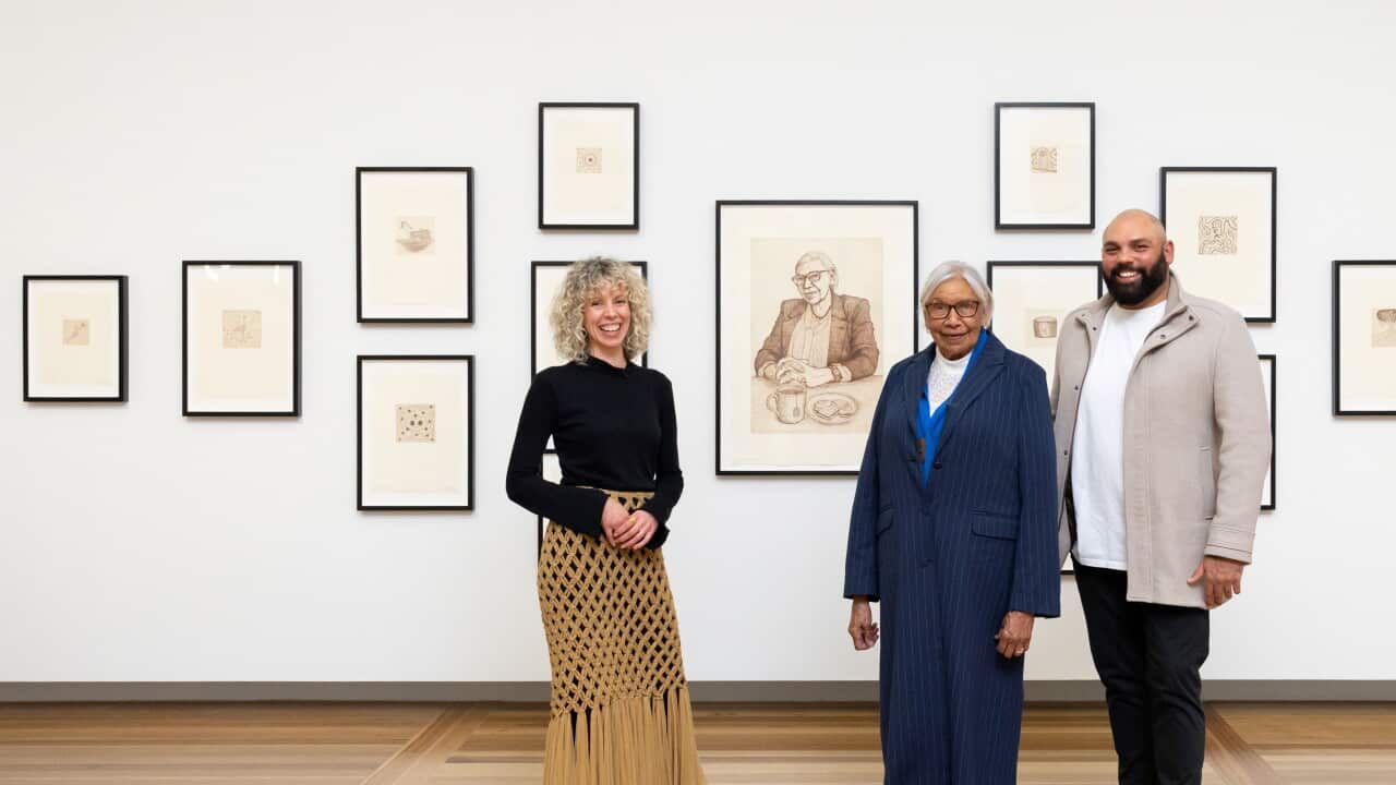 NPG Director, Bree Pickering, Aunty Beryl Van-Oploo OAM and artist Dennis Golding.jpg